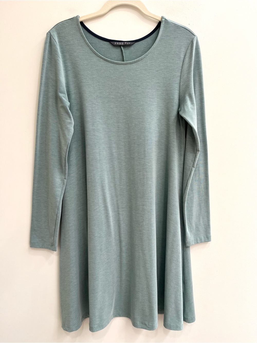 Free Fly Women's Bamboo Journey Dress in Sage Green Medium